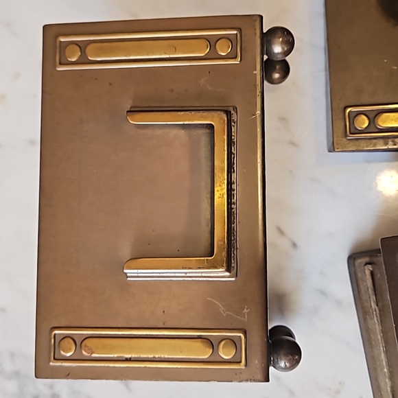 2/250  Bradley & Hubbard 4 Piece antique Neoclassic Bronze Desk Set 1910s - Picture 5 of 12